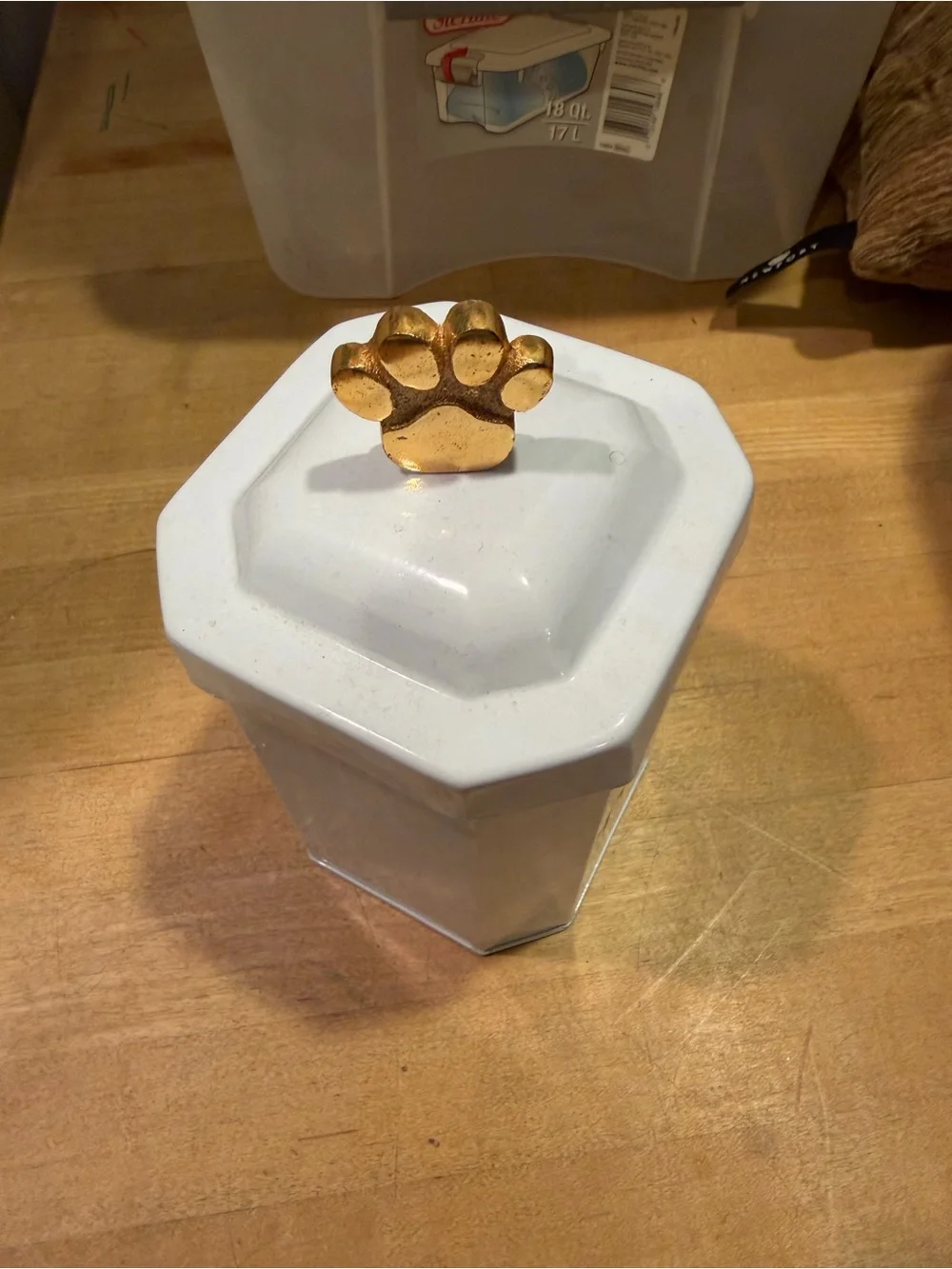 HomeGoods Paw Print Treat Tin